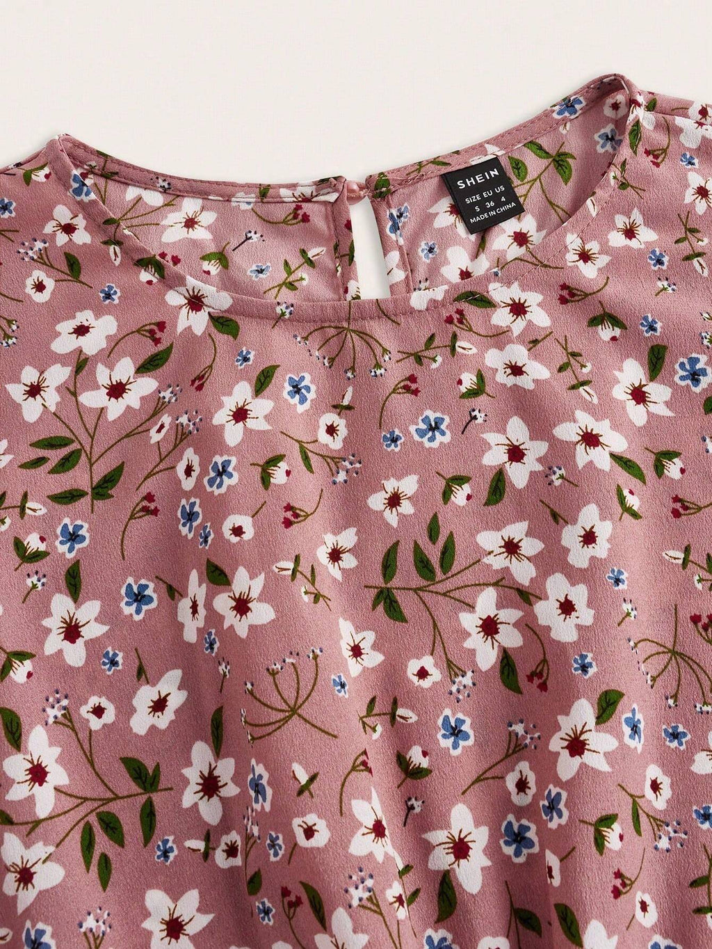Blossom | Women's Floral Maxi Dress Long Sleeve Round Neck