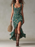 Beatriz | Women's Floral Slit Maxi Dress