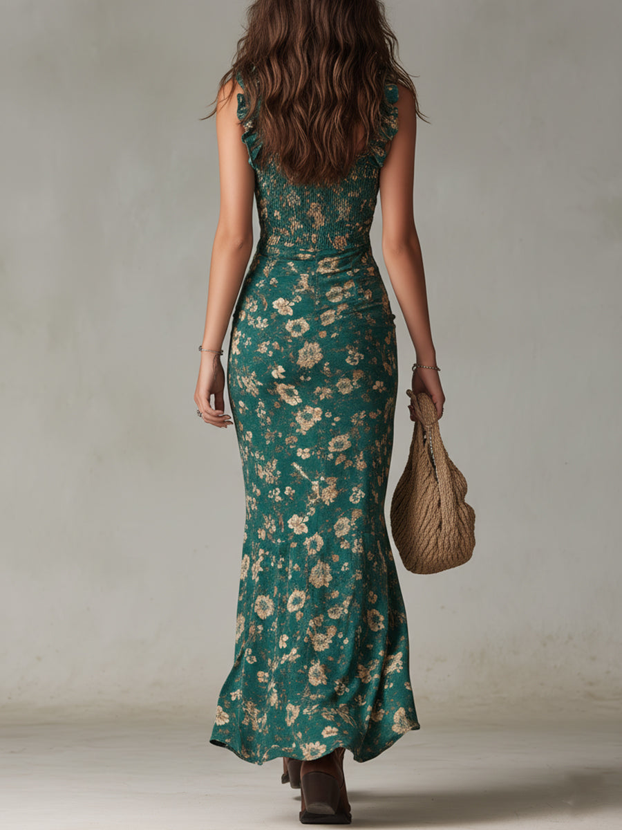 Beatriz | Women's Floral Slit Maxi Dress