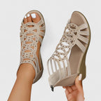 Bellerose | Women's Strappy Embellished Flat Sandals
