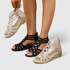 Bellerose | Women's Strappy Embellished Flat Sandals