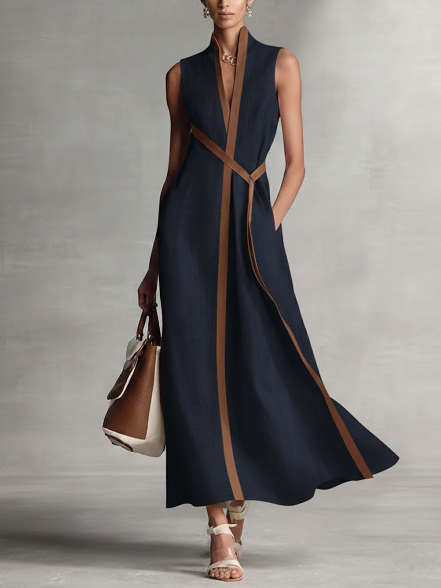 Brynlee | Women's Wrap Sleeveless Maxi Dress