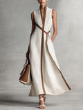 Brynlee | Women's Wrap Sleeveless Maxi Dress