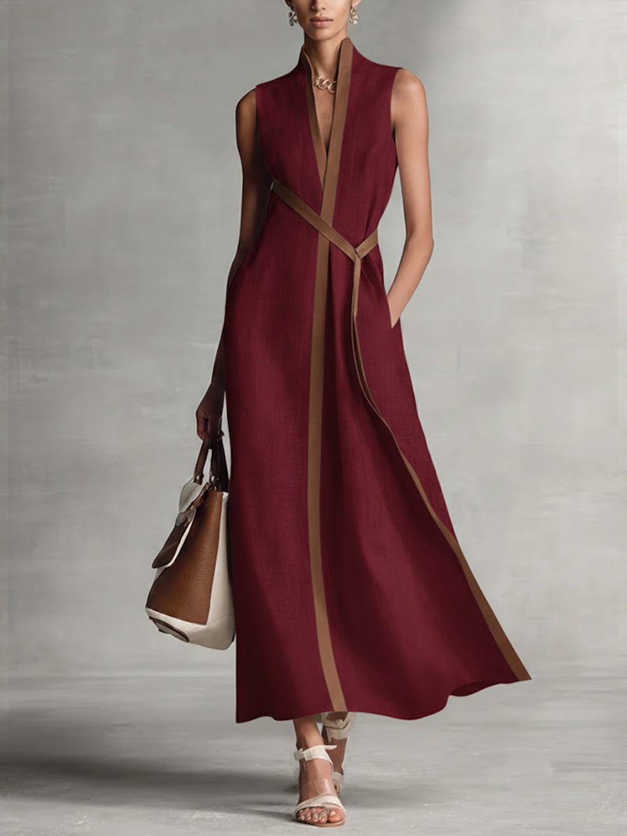 Brynlee | Women's Wrap Sleeveless Maxi Dress