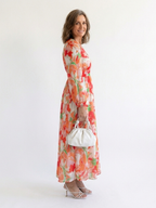 Camellia | Women's Floral Wrap Long Sleeve Maxi Dress