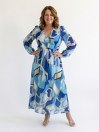 Camellia | Women's Floral Wrap Long Sleeve Maxi Dress