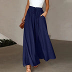 Cressida | Women's Two Piece Set Crop Top Wide Leg Pants