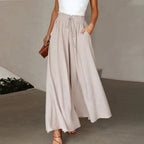 Cressida | Women's Two Piece Set Crop Top Wide Leg Pants