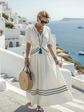 Fiona | Women's Wrap Short Sleeve Midi Dress