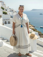 Fiona | Women's Wrap Short Sleeve Midi Dress