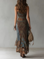 Kamara | Women's One Shoulder Draped Maxi Dress
