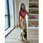 Leocadia | Women's Floral One Shoulder Maxi Dress