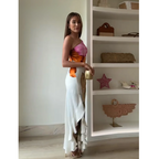Leocadia | Women's Floral One Shoulder Maxi Dress