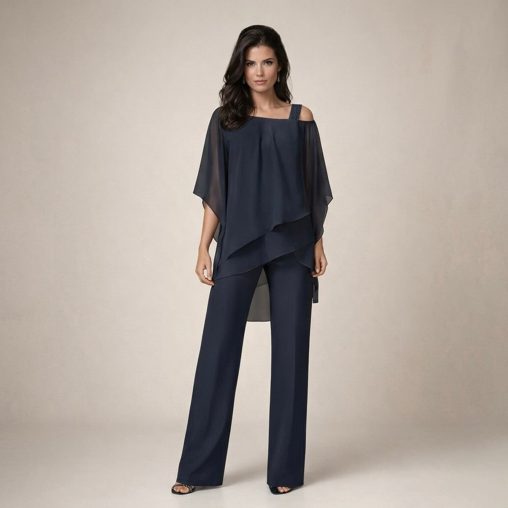 Lysandra | Women's Off Shoulder Wide Leg Set