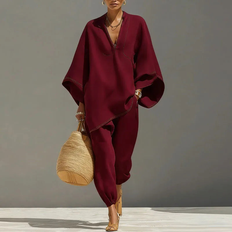 Marlena | Women's Batwing Sleeve Two Piece Set