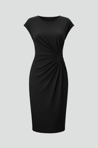 Minerva | Women's Ruched Waist Knee Length Dress
