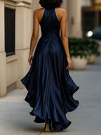 Ottavia | Women's Halter Neck Wrap Maxi Dress