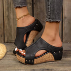 Quinley | Women's Wedge Sandals with Cork Platform