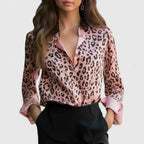 Rosabel | Women's Leopard Print Long Sleeve Shirt