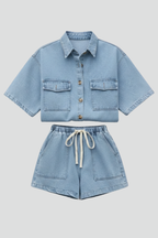 Rowan | Women's Short Sleeve Two Piece Set