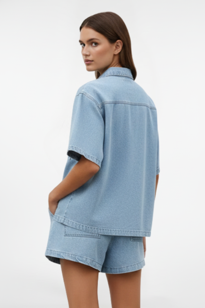 Rowan | Women's Short Sleeve Two Piece Set