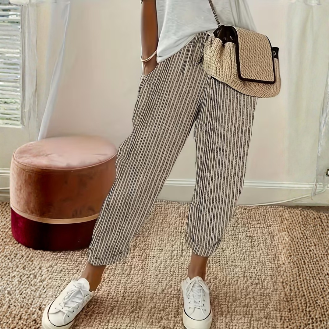 Seraphina | Women's Striped Wide Leg Pants