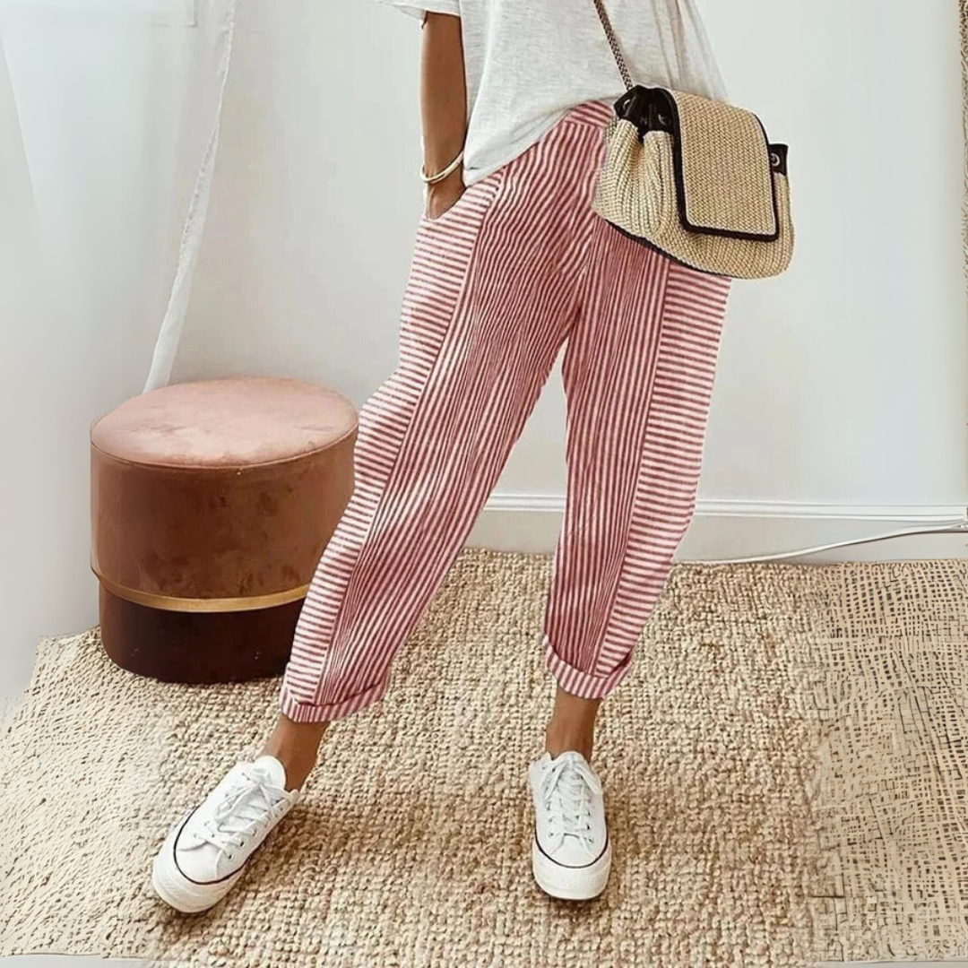 Seraphina | Women's Striped Wide Leg Pants