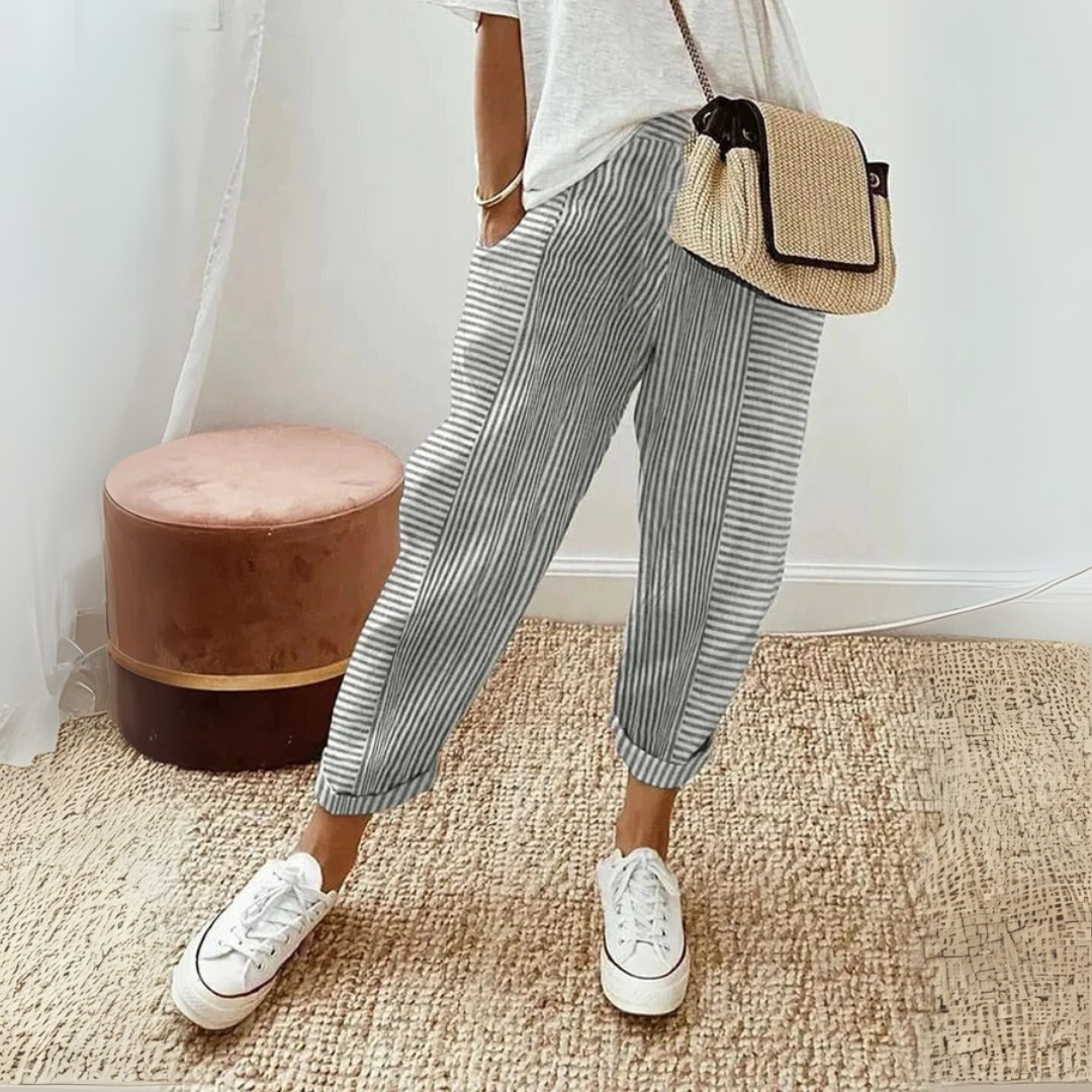 Seraphina | Women's Striped Wide Leg Pants