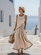 Serenity | Women's Sleeveless Round Neck Maxi Dress
