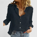 Sylviana | Women's Floral V-Neck Long Sleeve Blouse