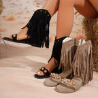 Tatiana | Women's Fringe Ankle Strap Sandals