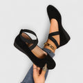 Vivienne | Women's Cross Strap Mary Jane Flat Shoes