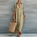 Willa | Women's Button Front Maxi Shirt Dress