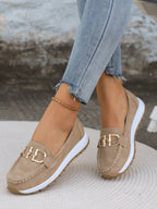 Xandra | Women's Buckle Detail Loafers