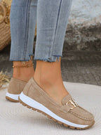 Xandra | Women's Buckle Detail Loafers