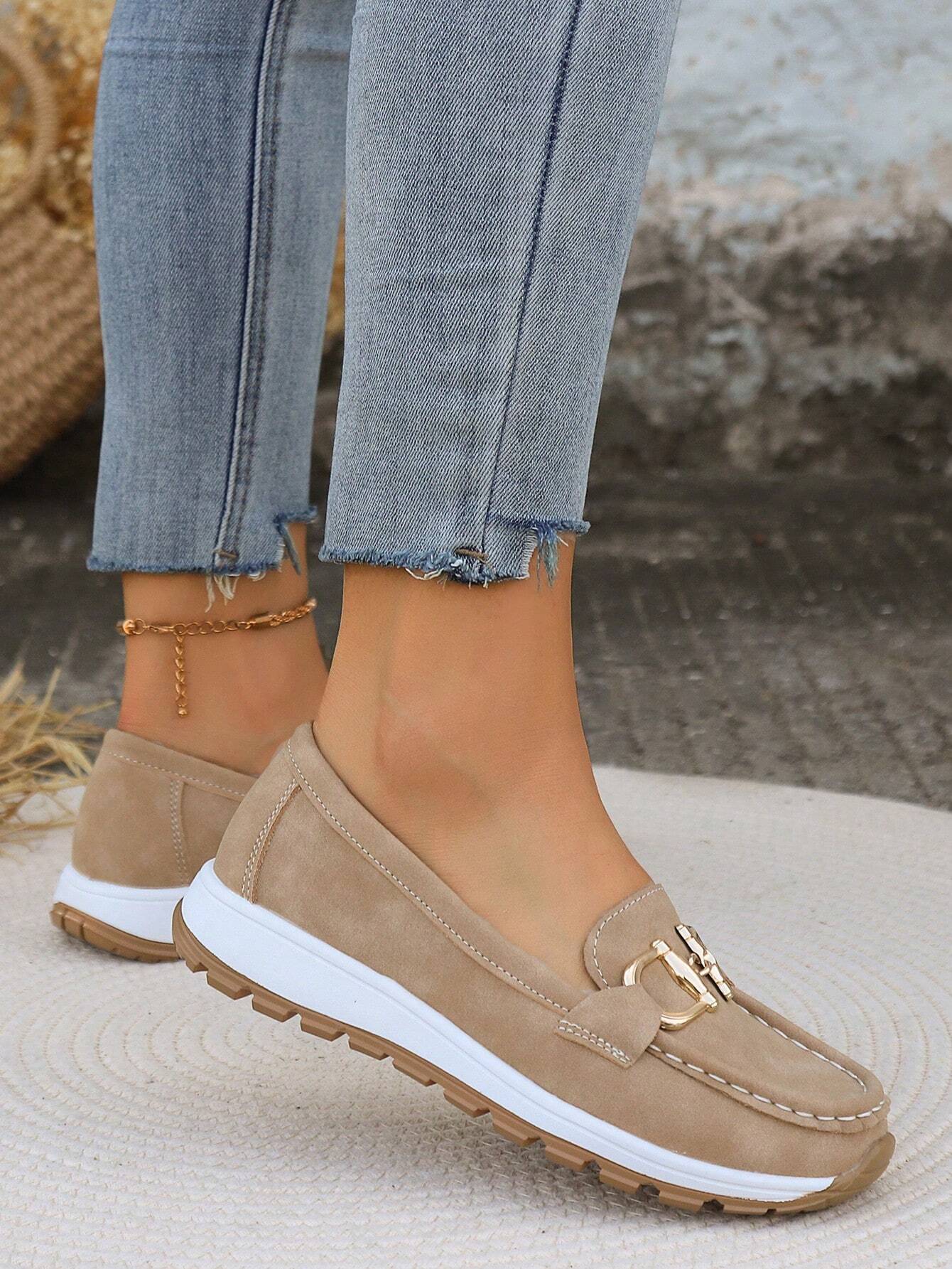 Xandra | Women's Buckle Detail Loafers