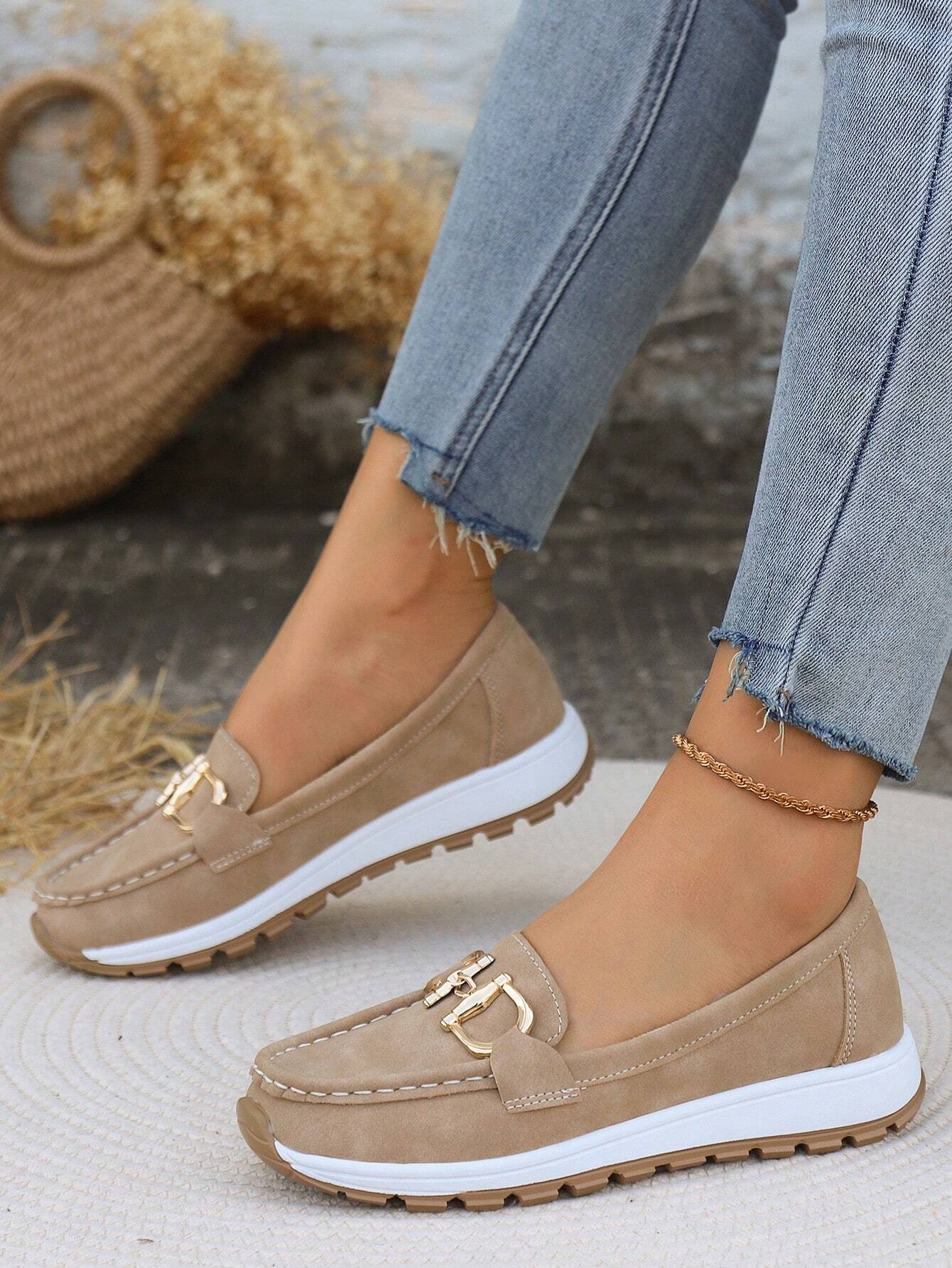 Xandra | Women's Buckle Detail Loafers